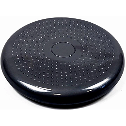 Балансувальна масажна подушка сенсомоторний балансувальний диск EasyFit 33х5 см Black (16014-hbr)