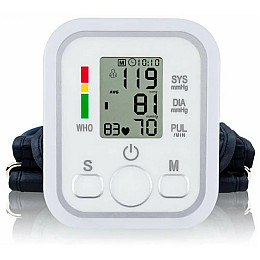 Плечовий автоматичний тонометр RIAS B08 PET White