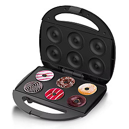 Аппарат для приготування пончиків RAF R.546Q 6 порцій 850W Чорний