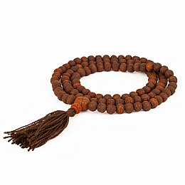 Четки «Дакини» з насіння дерева ракту Kailash 108 бусин бусини - 9 мм (27628)