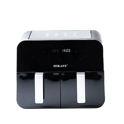 Аэрогриль-фритюрница Sokany SK-10005 на 10л сенсорная черный (SK10005)