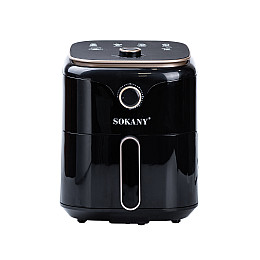 Аэрогриль-фритюрница Sokany SK-10026 на 4,5л с механическим управлением черный (SK10026)