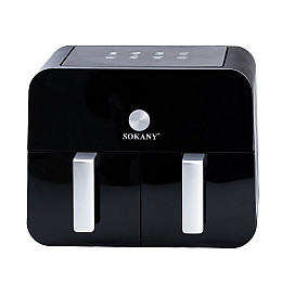 Аэрогриль-фритюрница Sokany SK10008 на 10 л сенсорно-механическая черный (SK10008)