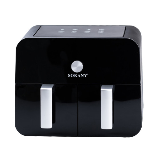 Аерогриль-фритюрниця Sokany SK10008 на 10 л сенсорно-механічна чорна (SK10008)