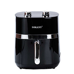 Аэрогриль-фритюрница Sokany SK-10024 на 6,5л с терморегулятором черный (SK10024)