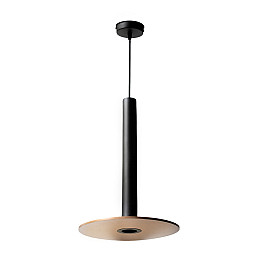 Светильник подвесной в стиле лофт MSK Electric Disk под лампу Е14 NL 26501 BK+CP черный+медь