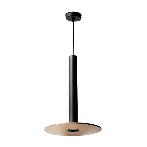 Светильник подвесной в стиле лофт MSK Electric Disk под лампу Е14 NL 26501 BK+CP черный+медь