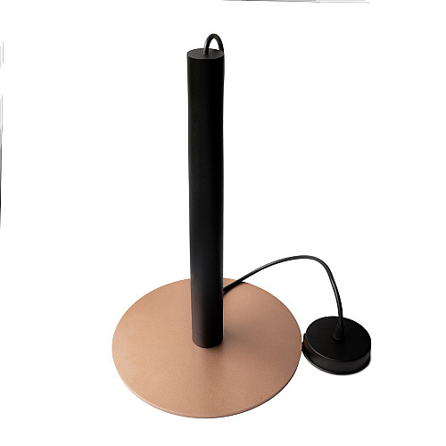 Светильник подвесной в стиле лофт MSK Electric Disk под лампу Е14 NL 26501 BK+CP черный+медь