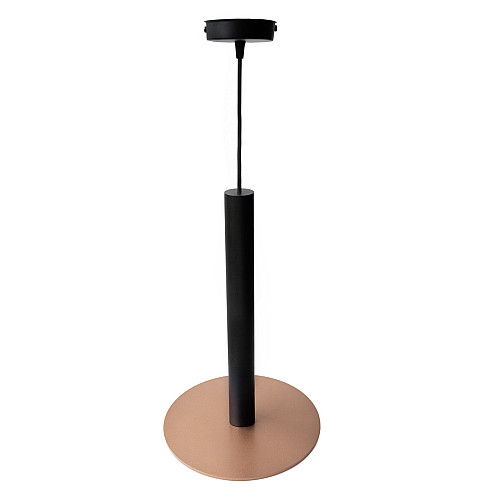 Светильник подвесной в стиле лофт MSK Electric Disk под лампу Е14 NL 26501 BK+CP черный+медь