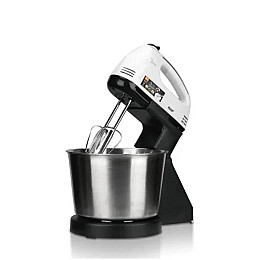 Миксер кухонный стационарный с металлической чашей Domotec MS-6637W 2L 250W