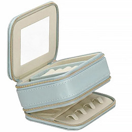 Шкатулка Casegrace SP-01167 Blue для прикрас і ювелірних виробів з дзеркалом