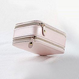 Шкатулка з дзеркалом Casegrace SP-01167 Рожевий для прикрас і ювелірних виробів портативна