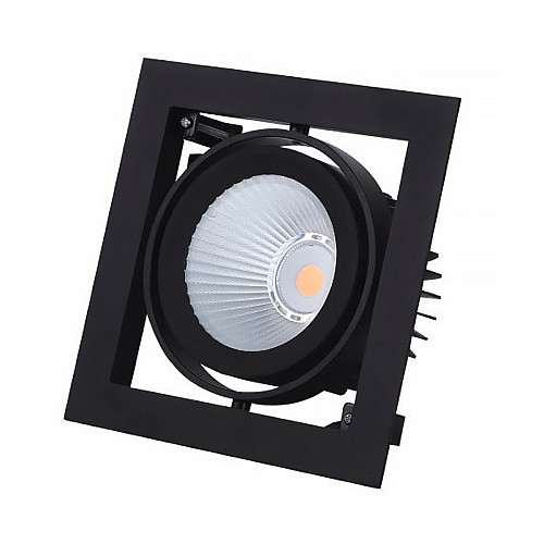 Светильник встроенный Maxus Assistance Grille Pro 1x30W 3500K 38* Серый (1508)