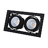 Светильник вбудований Maxus Assistance Grille Pro 2x30W 3500K 38* Сірий (1515)