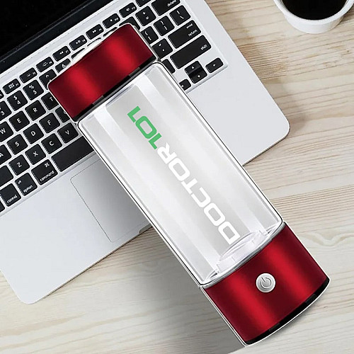 Водородная бутылка 450 мл Doctor-101 Tana красный металлик с зарядкой от USB (YQ01011)