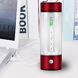 Водородная бутылка 450 мл Doctor-101 Tana красный металлик с зарядкой от USB (YQ01011)