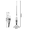 Пылесос колбовый ручной RAF R.8673W от сети 0.5L 600W White