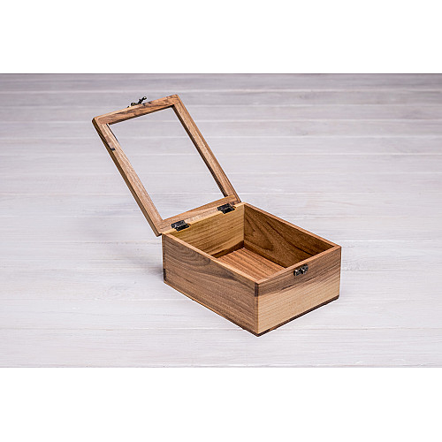 Сувенірна дерев'яна коробка для подарунків ecoWalnut 180x141x82 мм