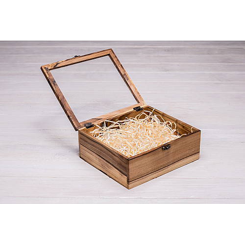 Деревянная коробочка бокс для подарков ecoWalnut 208x180x82 мм