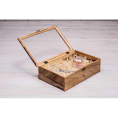 Подарковий бокс для вручення подарунків ecoWalnut 275x180x82 мм