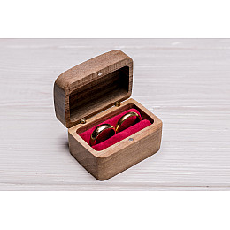 Коробочка для колец на свадьбу ecoWalnut