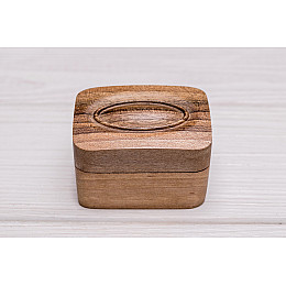 Коробочка для колец на свадьбу ecoWalnut
