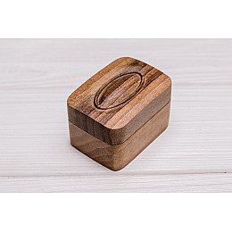 Коробочка для колец на свадьбу ecoWalnut