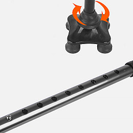 Трость Lesko YK-60 чотирьохопорна телескопічна з ліхтариком