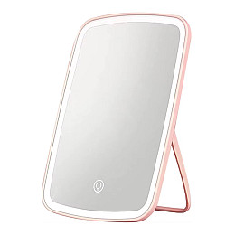 Косметичне настільне дзеркало RIAS LY-522 з LED підсвіткою Pink