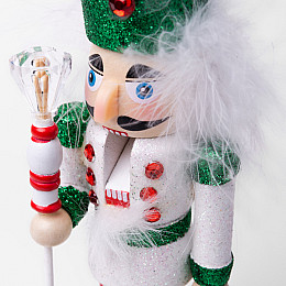 Фигурка декоративная Novogod'ko Щелкунчик 20см дерево белый (974683)