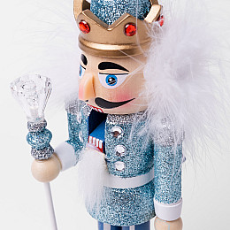 Фигурка декоративная Novogod'ko Щелкунчик 20см дерево голубой (974682)