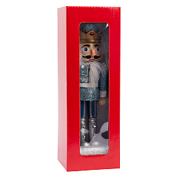 Фигурка декоративная Novogod'ko Щелкунчик 20см дерево голубой (974682)