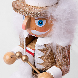 Фигурка декоративная Novogod'ko Щелкунчик 30см дерево золото (974678)