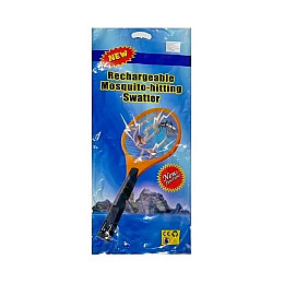 Електрична мухобійка Mosquito Rechargeable hitting Swatter Чорно-червоний