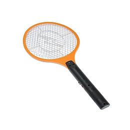 Електрична мухобійка Mosquito Rechargeable hitting Swatter Чорно-оранжева