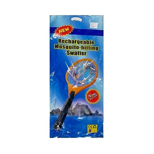 Электрическая мухобойка Mosquito Rechargeable hitting Swatter Черно-зеленый
