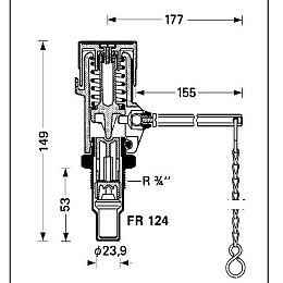 Регулятор тяги Honeywell Resideo Braukmann FR124