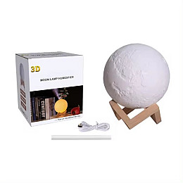 Увлажнювач повітря-нічник Moon Lamp 13 см 400mAh 880мл