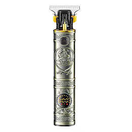 Триммер аккумуляторный для бороды и волос VGR V-097 с LED дисплеем Silver