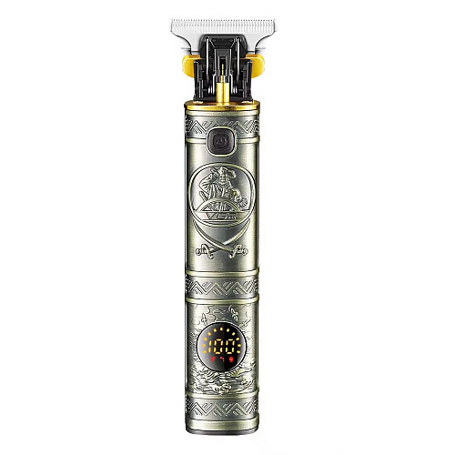 Триммер аккумуляторный для бороды и волос VGR V-097 с LED дисплеем Silver