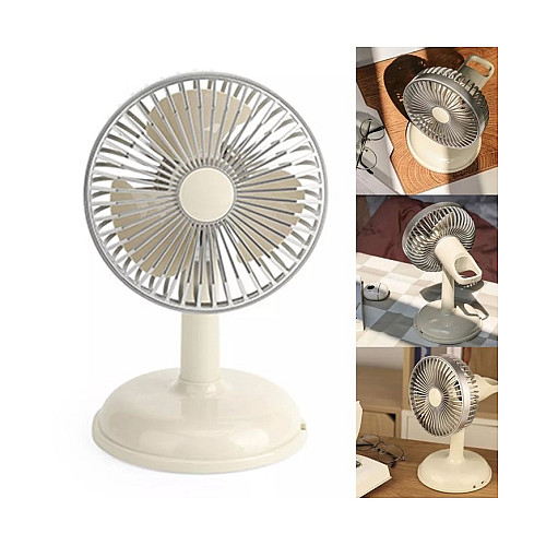 Вентилятор настольный портативный FAN KD197 Simple desktop USB Бледно-желтый