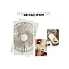 Вентилятор настольный портативный FAN KD197 Simple desktop USB Бледно-желтый