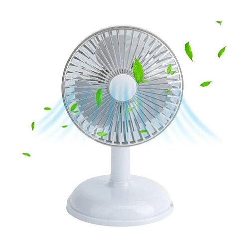 Вентилятор настольний портативний FAN KD197 Simple desktop USB Світло-сірий