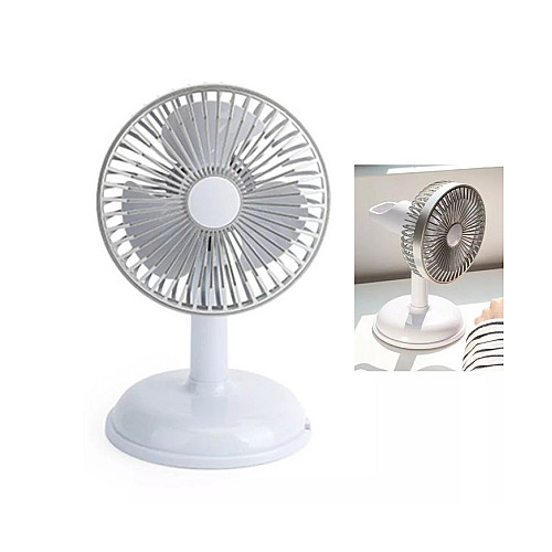 Вентилятор настольний портативний FAN KD197 Simple desktop USB Світло-сірий
