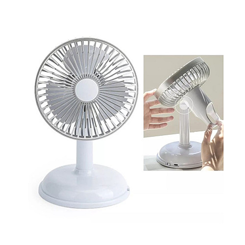 Вентилятор настольний портативний FAN KD197 Simple desktop USB Світло-сірий