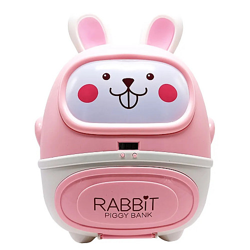 Детская электронная копилка SUNROZ Зайчик USB 18 х 12 х 25 см Pink (152536)