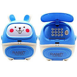 Детская электронная копилка SUNROZ Зайчик USB 18 х 12 х 25 см Blue (152537)