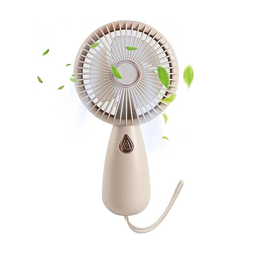 Вентилятор ручний акумуляторний Mini Fan ZB103 Персиковий