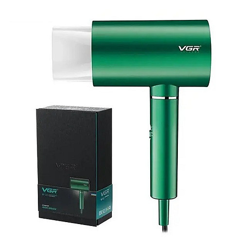 Фен для волос VGR V-431 с ионизацией 1800W Green