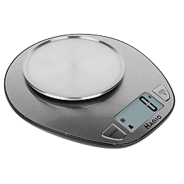 Електронні кухонні ваги Magio MG-691 з знімною чашею до 5кг Silver